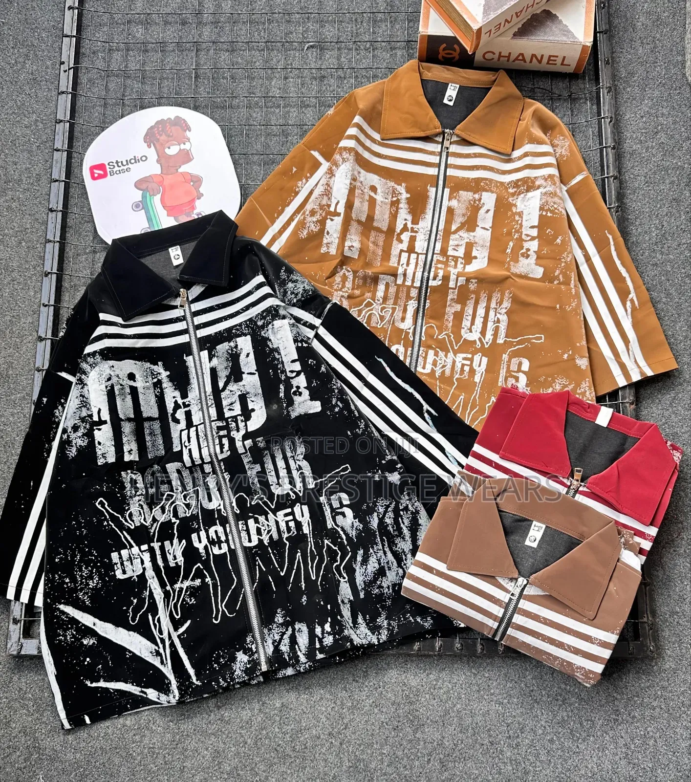 Men's Lightning Print Zip-Up Shirt – Stylish Casual