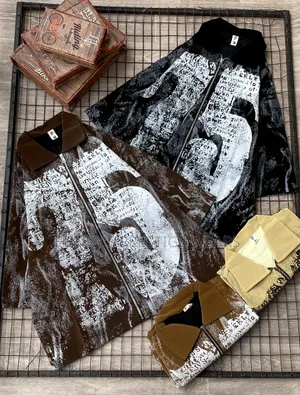 Men's Lightning Print Zip-Up Shirt – Stylish Casual