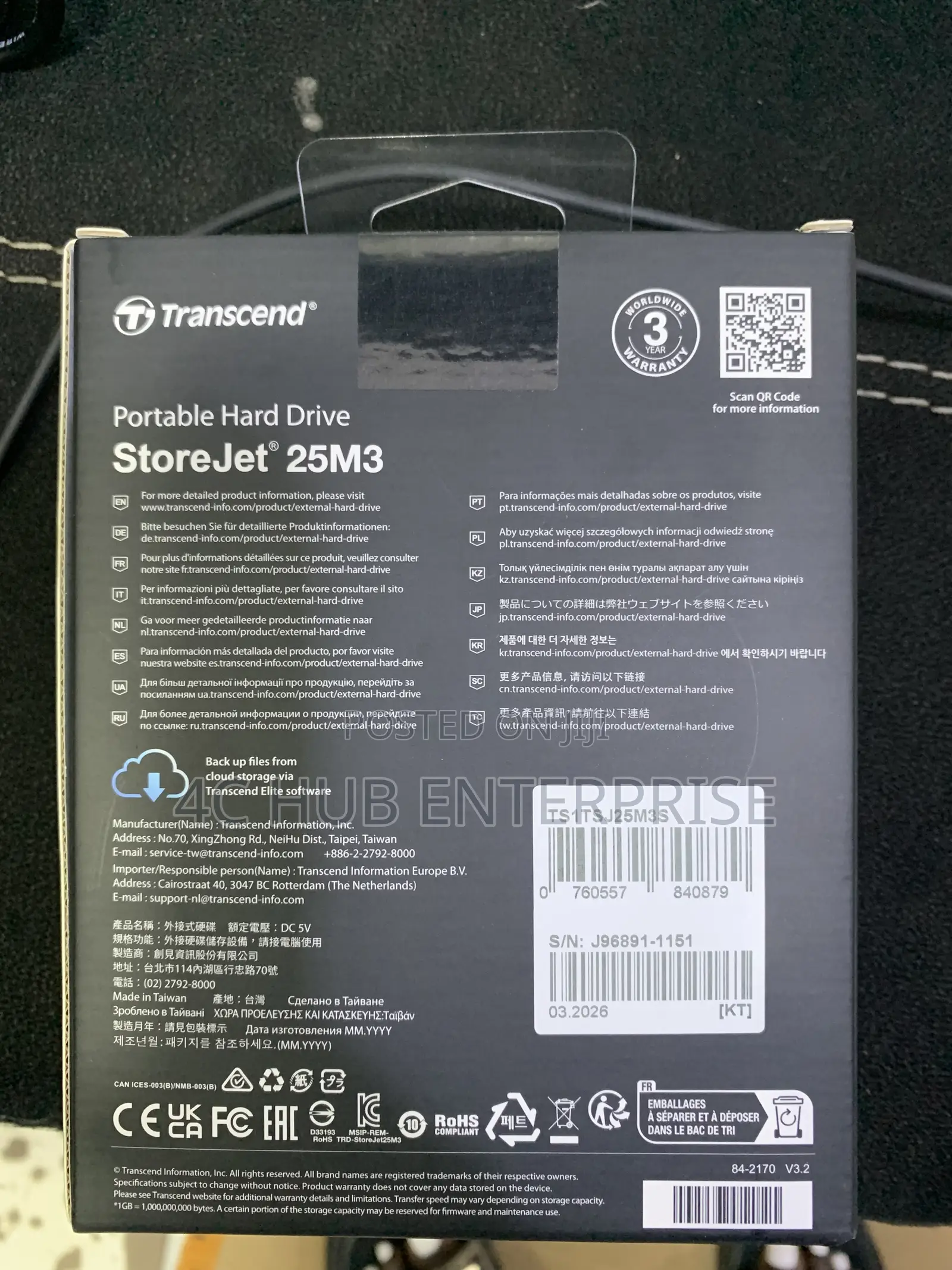 Transcend 1tb External Storage