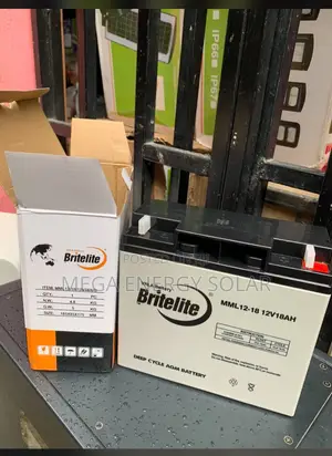 Britelite Solar Dry Cycle Agm Battery 18ah 12v