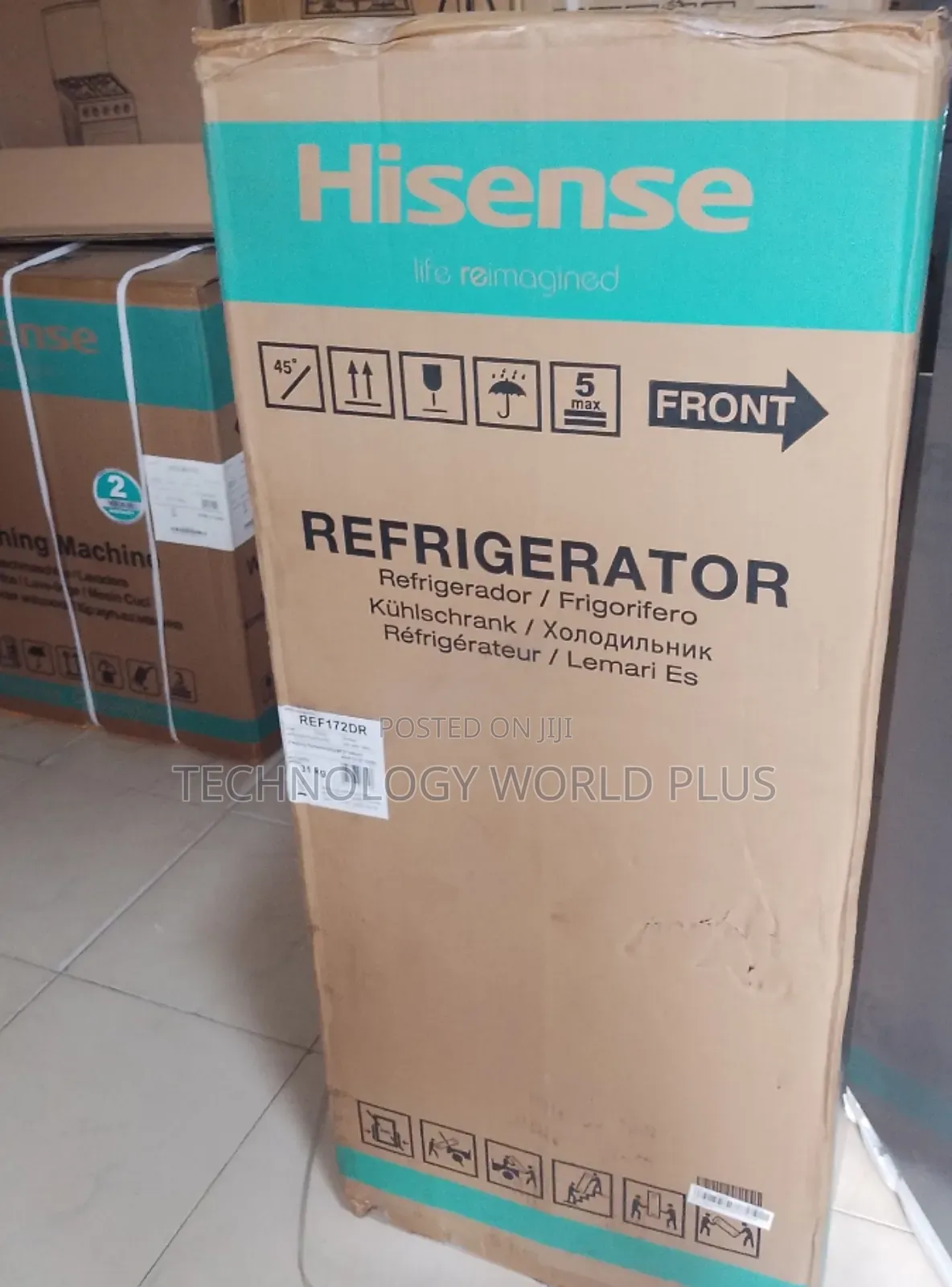 Hisense 124L Refrigerator – (2 Shelf ,2 Doors)+ Top Freezer