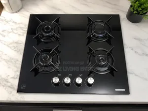 Image 4-Burner Build-in Tempered Glass Gas Hob