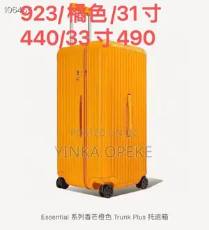 Orange Hard Shell Travel Luggage