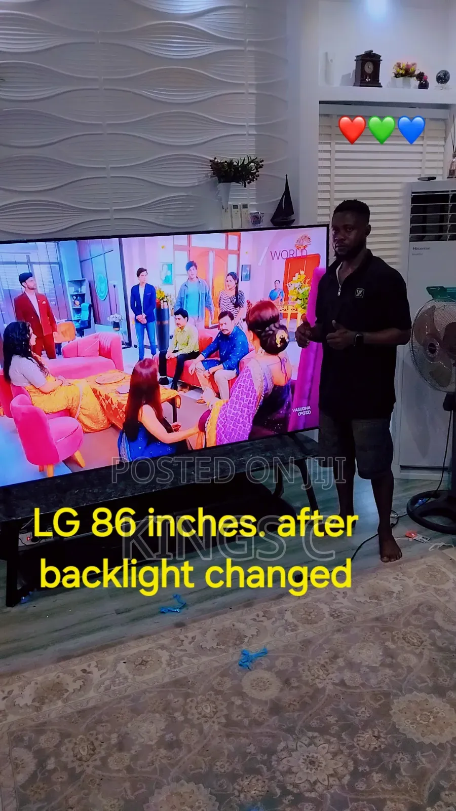 LG 86 Inches Backlight Fixed