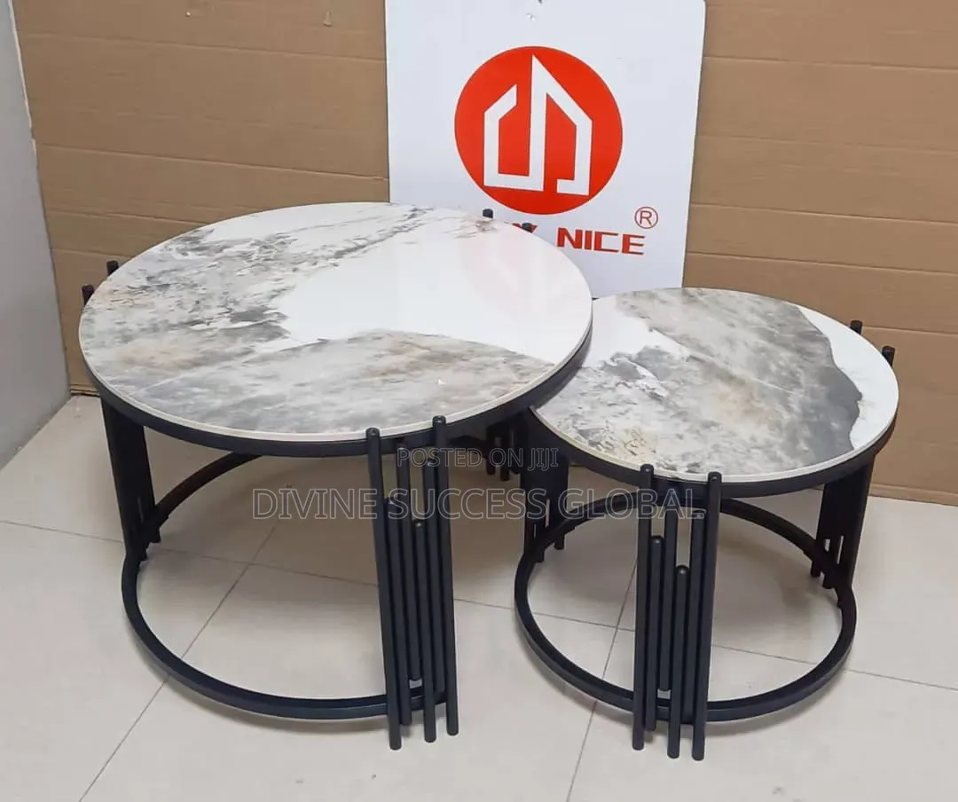 Quality Imported Marble Center Table With 2 Side Stools