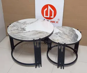 Quality Imported Marble Center Table With 2 Side Stools