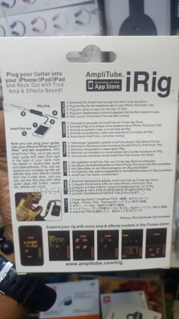 Irig Portable Guitar Audio Interface Adapter for Phone Uses
