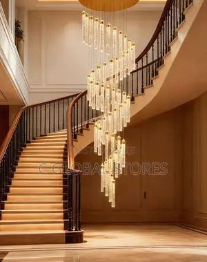 28 Drop Staircase Crystal Chandelier