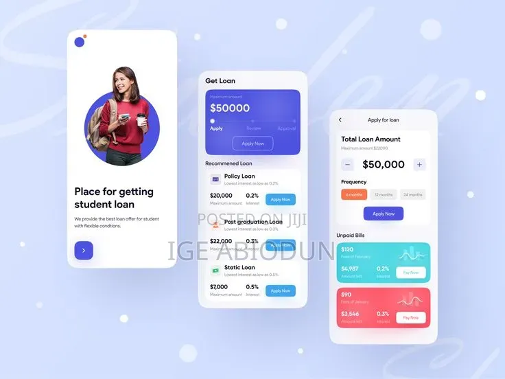 I Will Design a Fintech, Loan, Cash App UI UX With Prototype in Figma