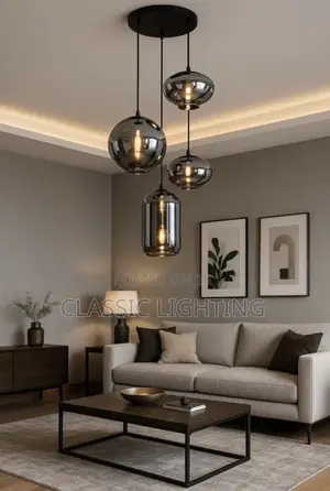 Modern Nordic Home Decor Glass Pendant Lamp for Living Room Chandelier