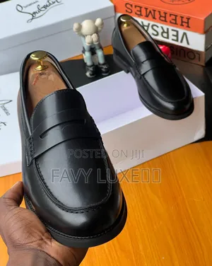 Classic Black Penny Loafers 