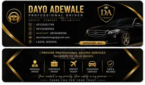 Professional Driver / Executive Chauffeur in Lagos Contract Driver