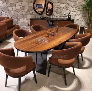 Well Padded Dinning With Foreign Fabric and Very Good Finishing