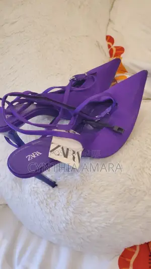 Zara Purple Strappy Heels