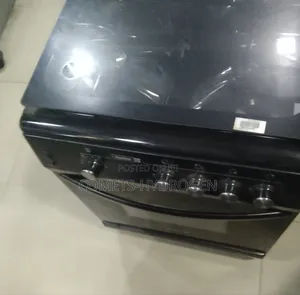 Scanfrost 4-Burner Standing Gas Cooker With Oven Grill - Black