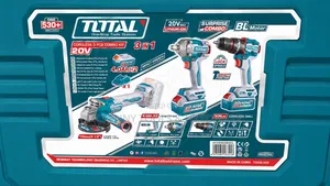 Total 20V Cordless 3-PCS Combo Kit - Brushless Motor