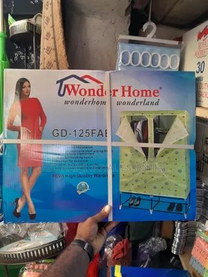 Brand New Wonder Home High-Quality PEVA Mobile Wardrobe (GD-125FAB)
