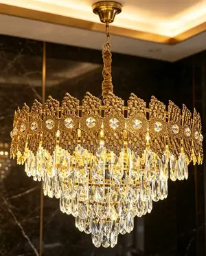 New Designs Led Crystal Chandiler 400/500/600 1pcs/CTN WM+BL 3colors
