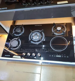 Polystar 4 Gas + 1 Electric Built-in Hybrid Gas Cooker Hob/ 90cm