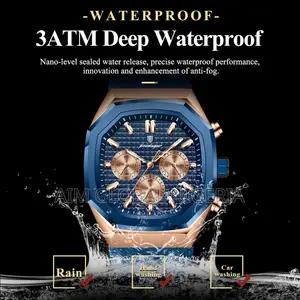 Blue Poedagar Chronograph Watch