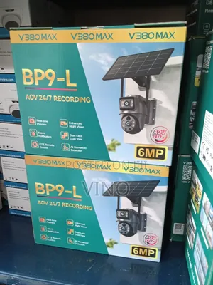 V380 Max BP9-L AOV 24/7 Recording 6MP Solar-Powered PTZ Security Came