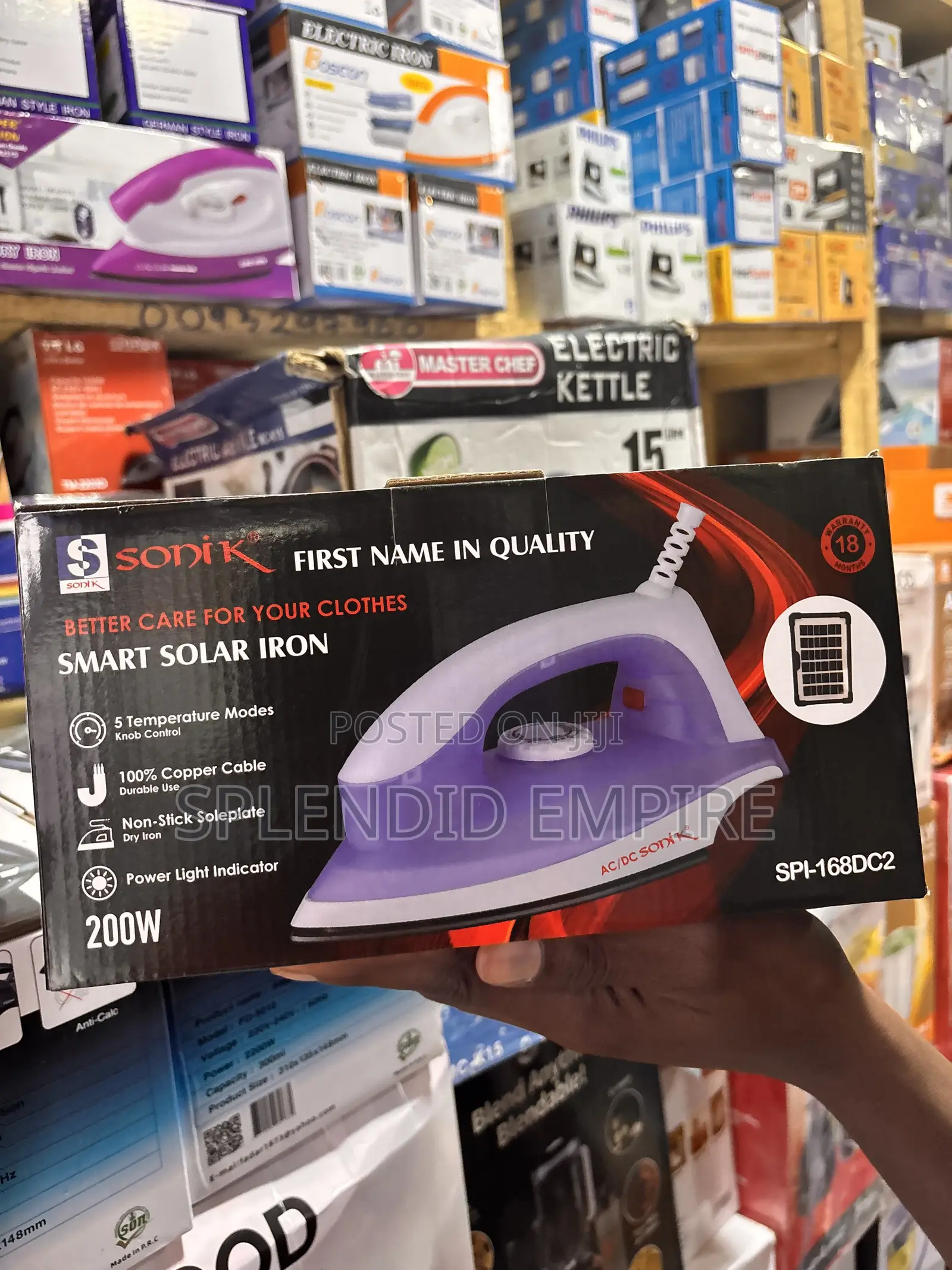 Sonic Smart Solar Electric Iron