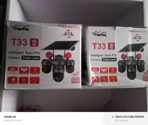 T33 V380 Triple Lens Solar Camera