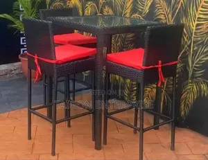 Black Horse Rattan Table