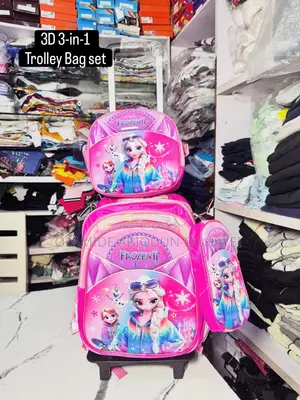 3-in-1 Trolley School Bag Set