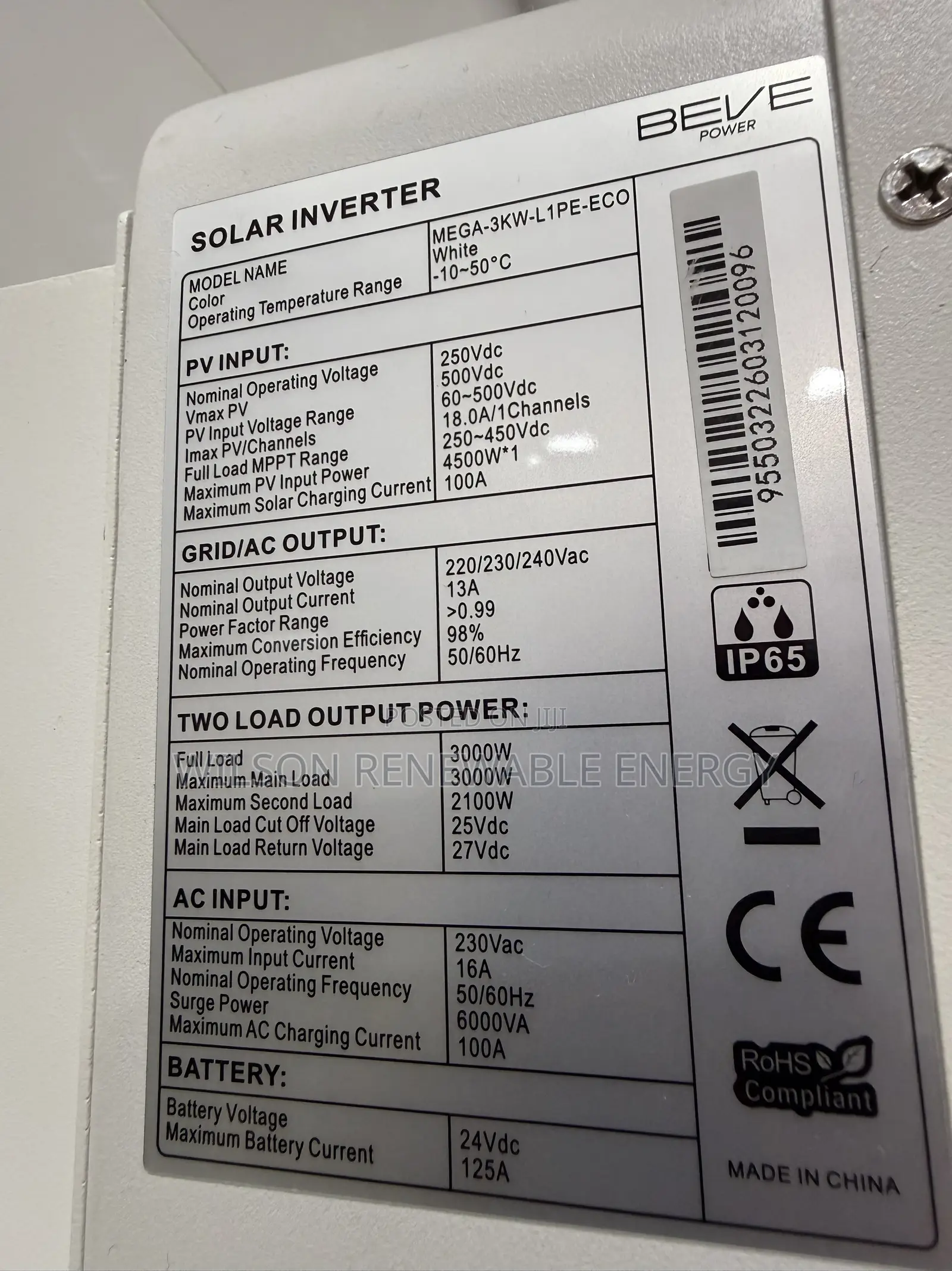 3kw Beve Inverter