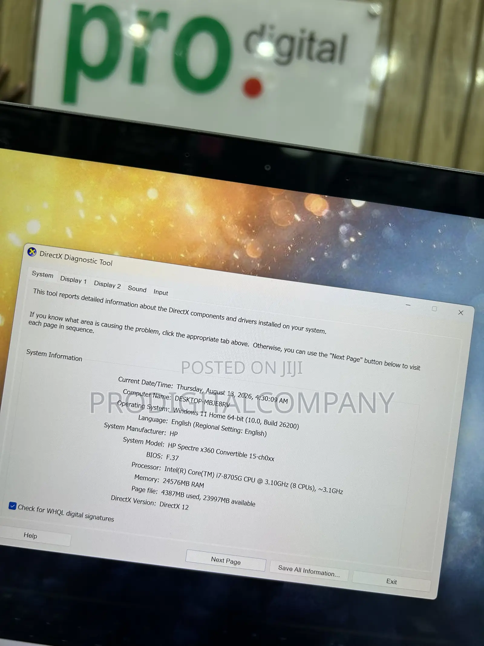 Laptop HP Spectre 24GB Intel Core i7 SSD 512GB