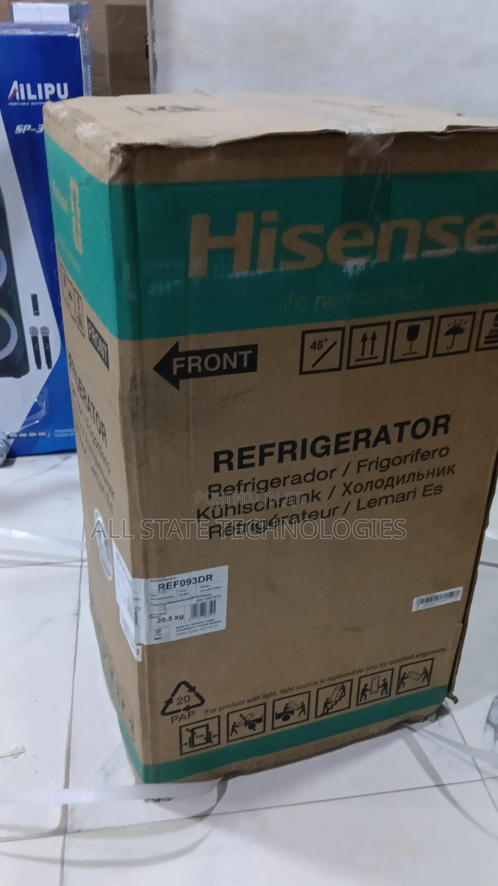 Hisense REF093DR 90L Compact Single Door Fridge