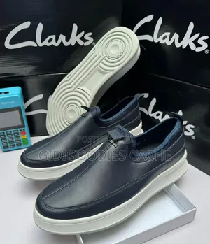 Clarks Flat Shoes Blue/Brown 40-46