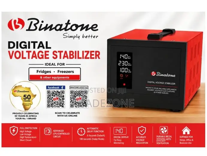 Binatone 5000 VA Digital Voltage Stablizer DVS-5001