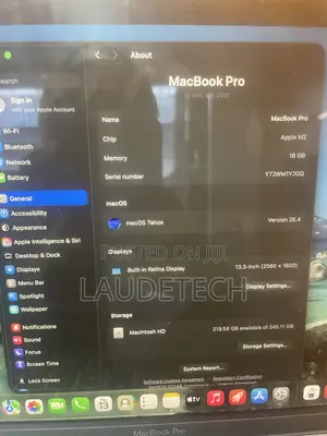 Laptop Apple MacBook Pro 2022 M2 16GB Apple M2 SSD 256GB