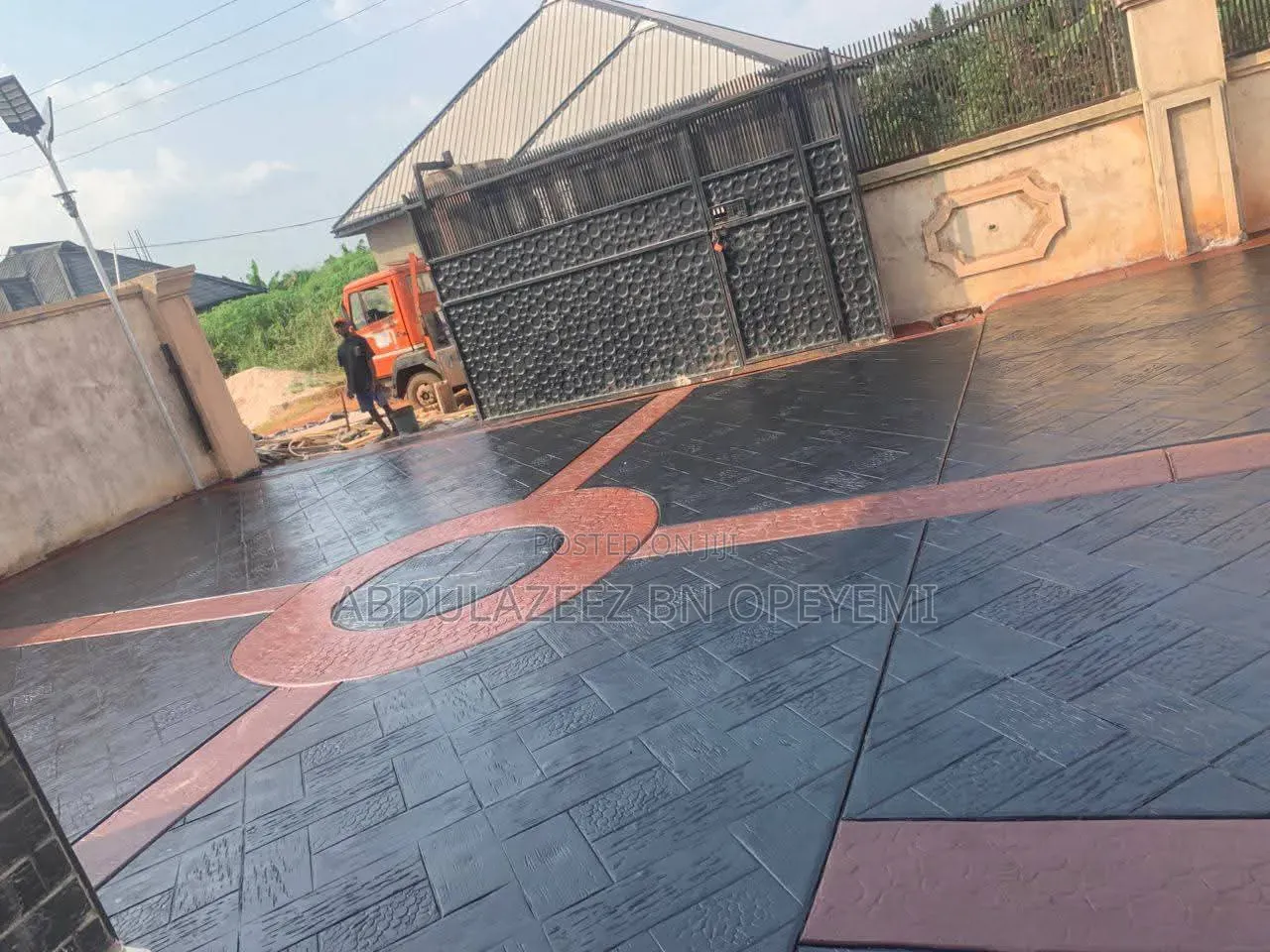 3D Concrete Floor Stamping