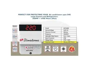 Binatone 30amp 6900W Automatic Voltage Protector | AVP-3000