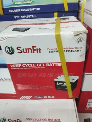 40AH 12v Sunfit Deep-Cycle GEL Battery.