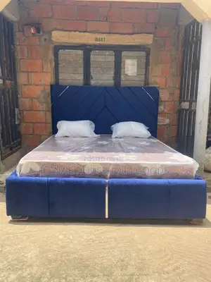 6x6 8 Inches Foreign Orthopedic Mattress + Bed Frame + Fiber Pillows
