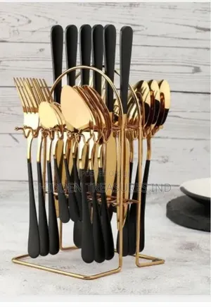 24 PCS Golden Cutlery Set