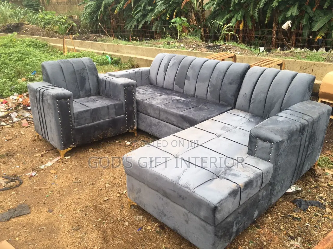 A Standard L Shape Sofa