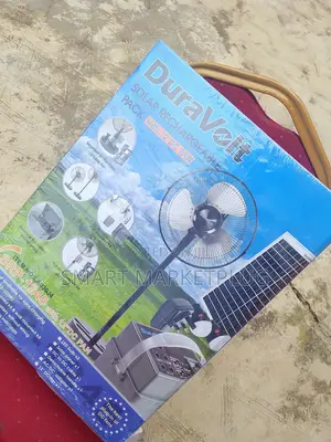 BRAND NEW DuraVolt SRP-1245 Solar Battery Pack + 12" DC Fan+USB PORTS