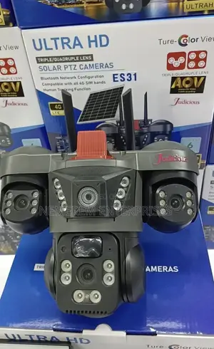 Judicious ES31 Multi-Lens Ultra HD 4G Solar PTZ Camera Recording