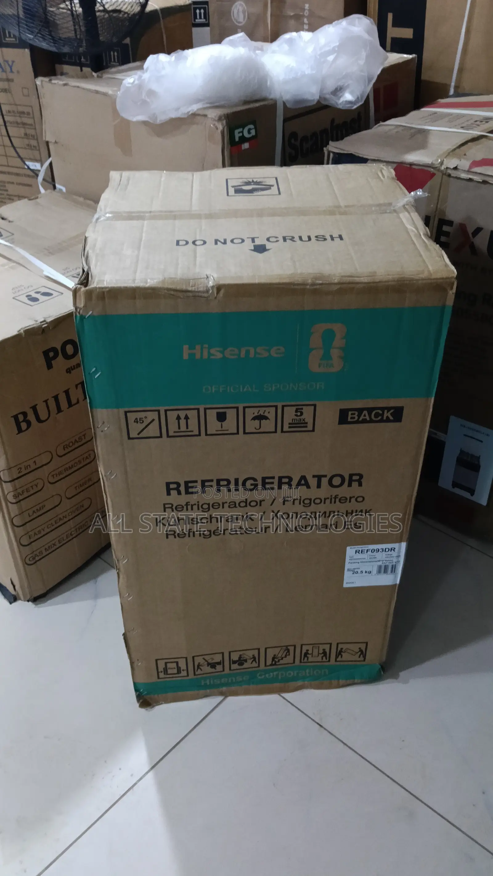 Hisense REF093DR Single Door Fridge 90L Capacity