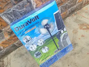NEW-IN DuraVolt SRP-1245 DC Power Pack With 12" Solar Fan+USB PORTS