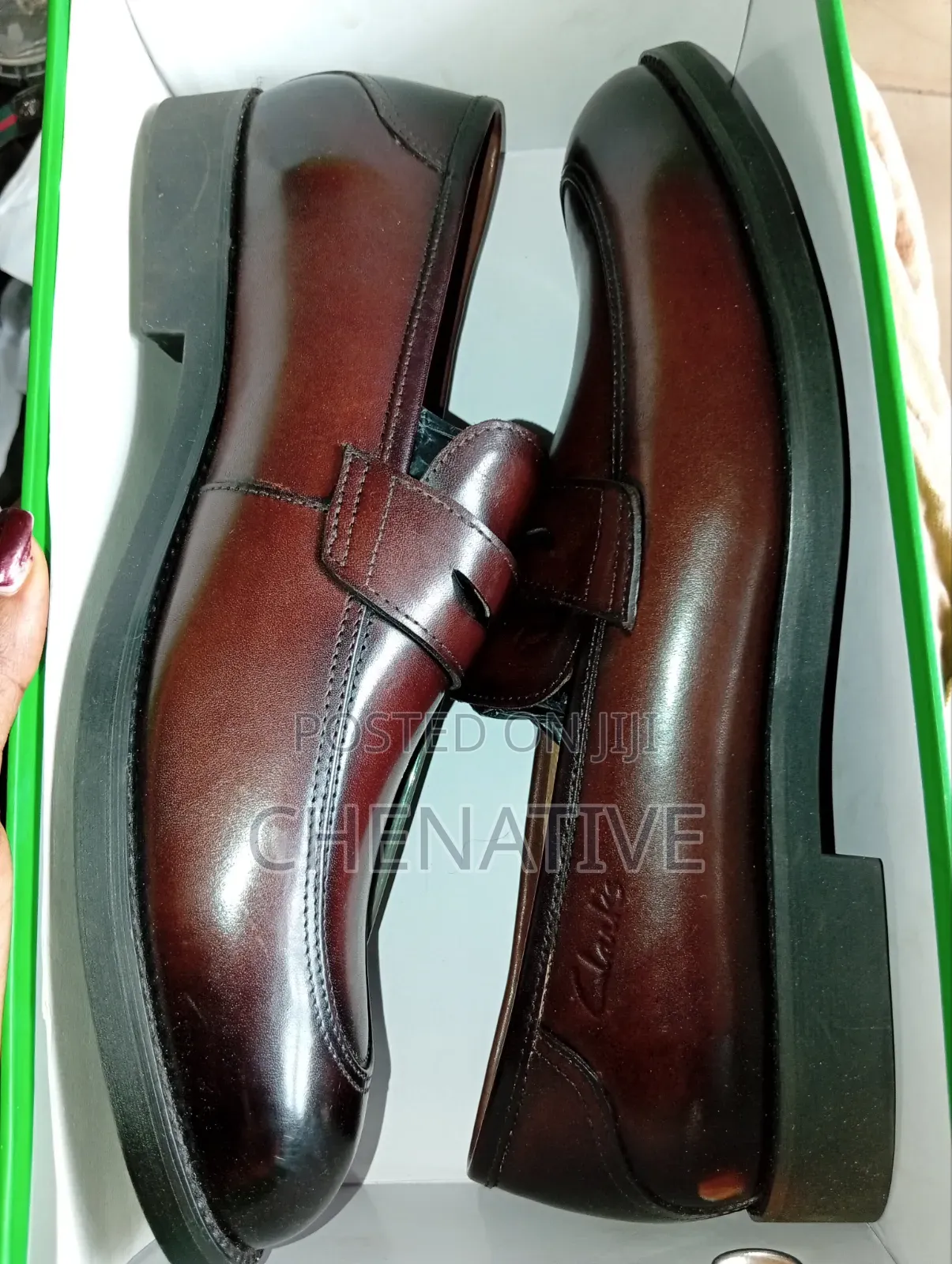 Brown Clarks Mens Cooperate Shoes