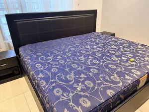 8 by 8 King Size Othman Bed, TV, Drawers and Vita Form Mattresses