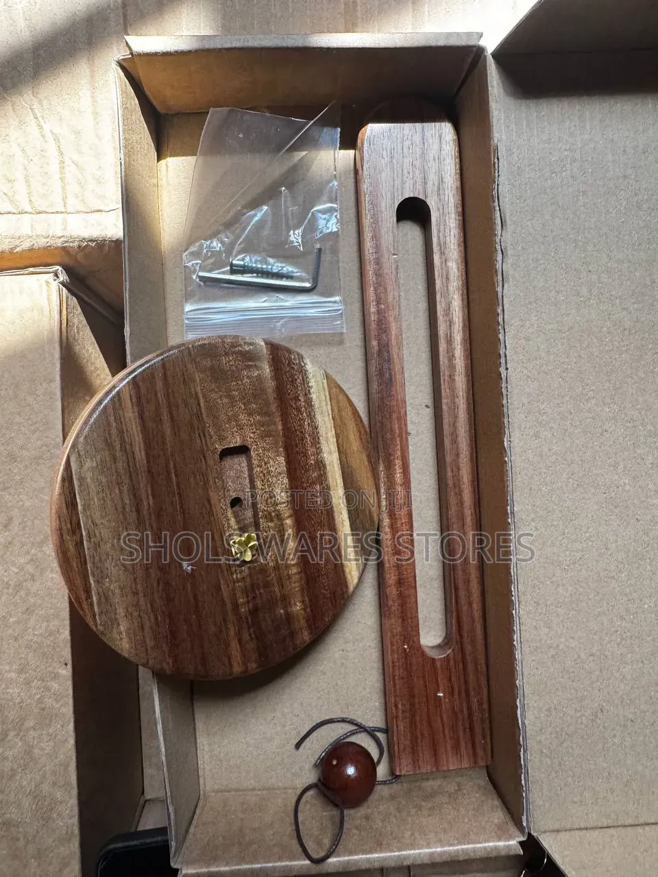 Premium Solid Wood Paper Towel Holder