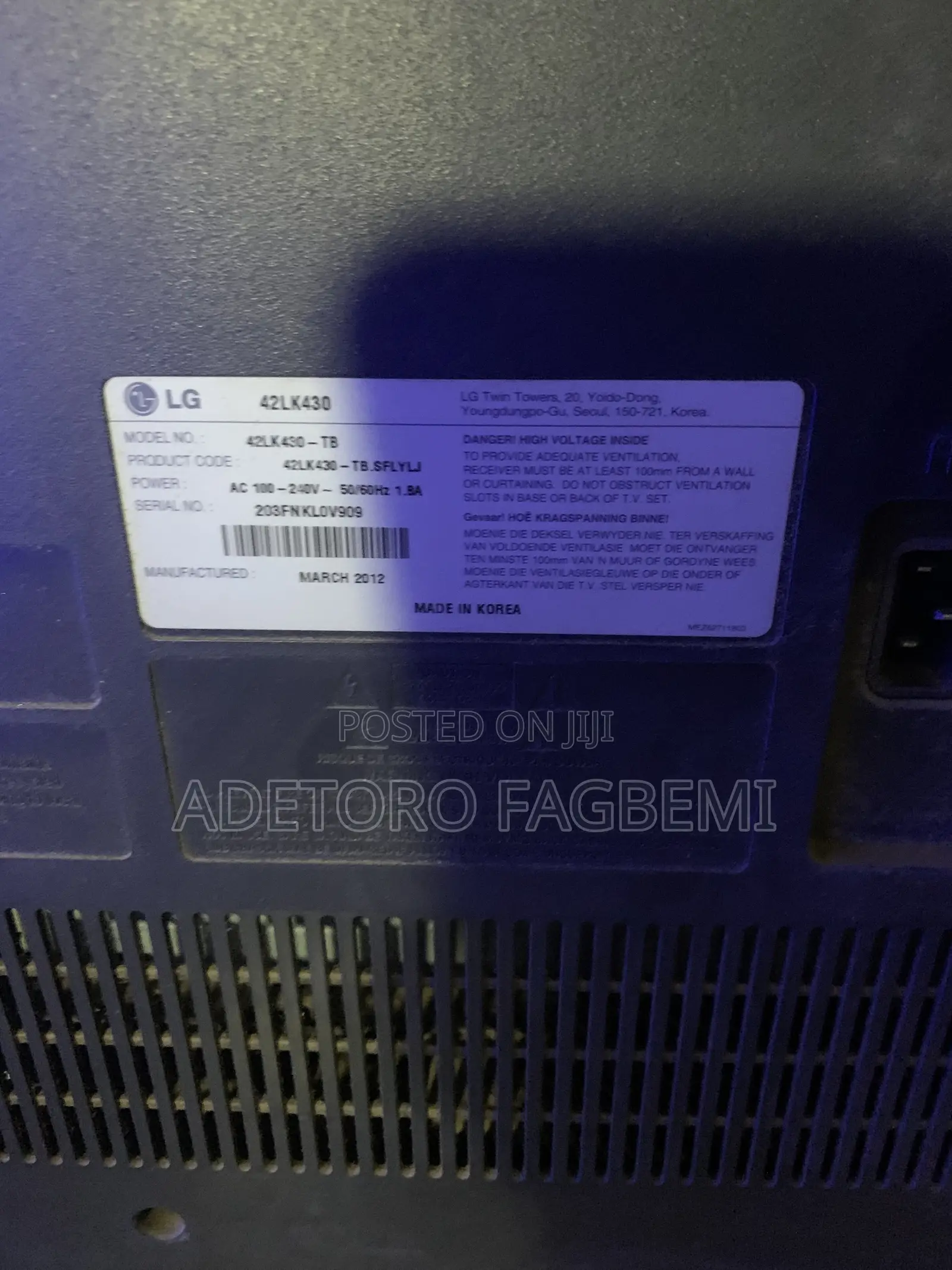 Used LG Television