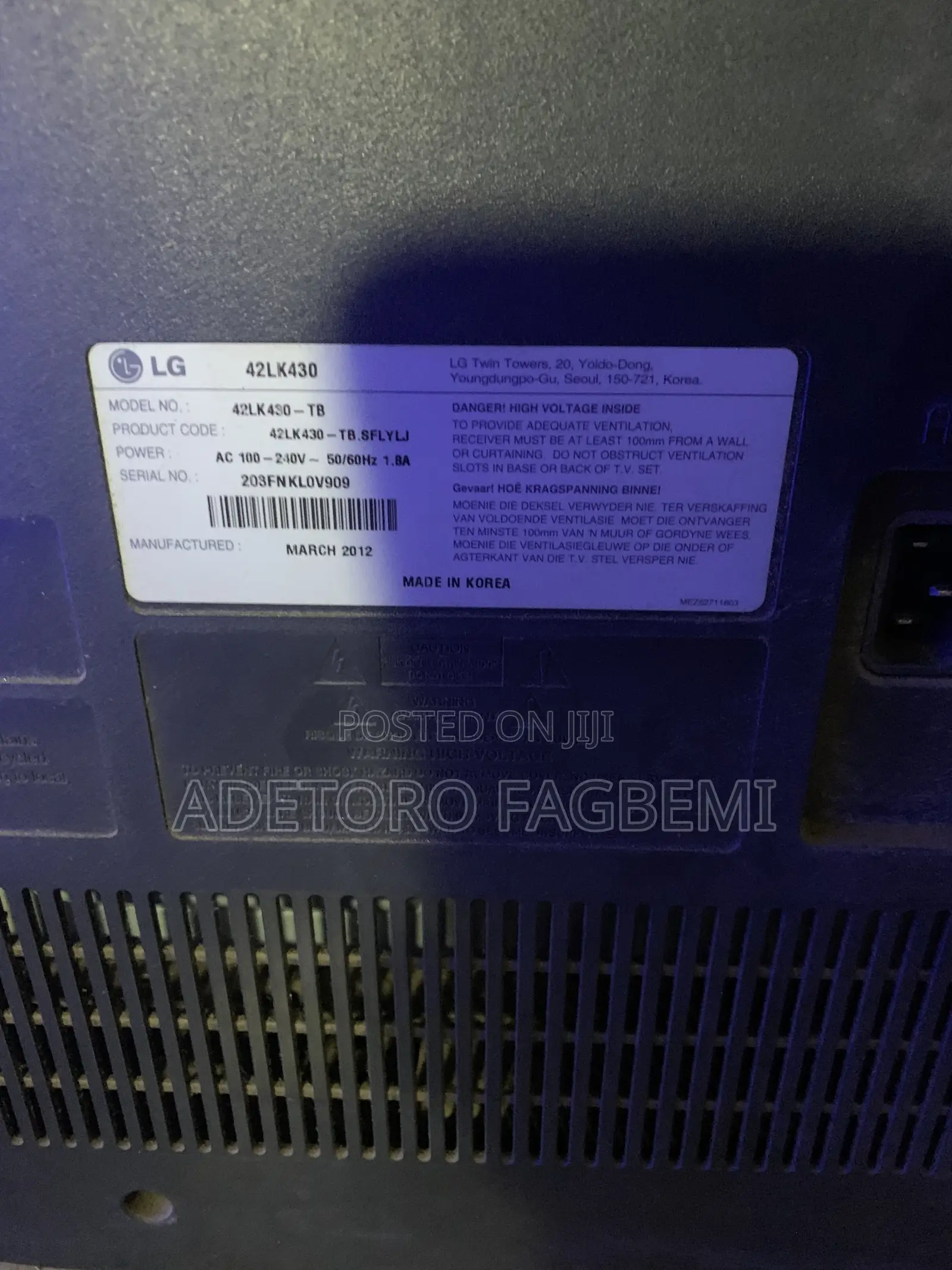 Used LG Television